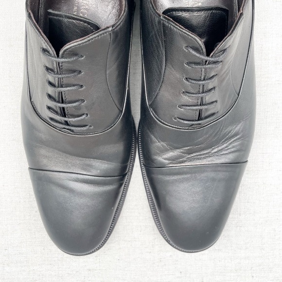Bruno Magli Mens‎ 8.5 M Maico Cap Toe Oxfords Black Leather Dress Shoes Lace Up main image 7